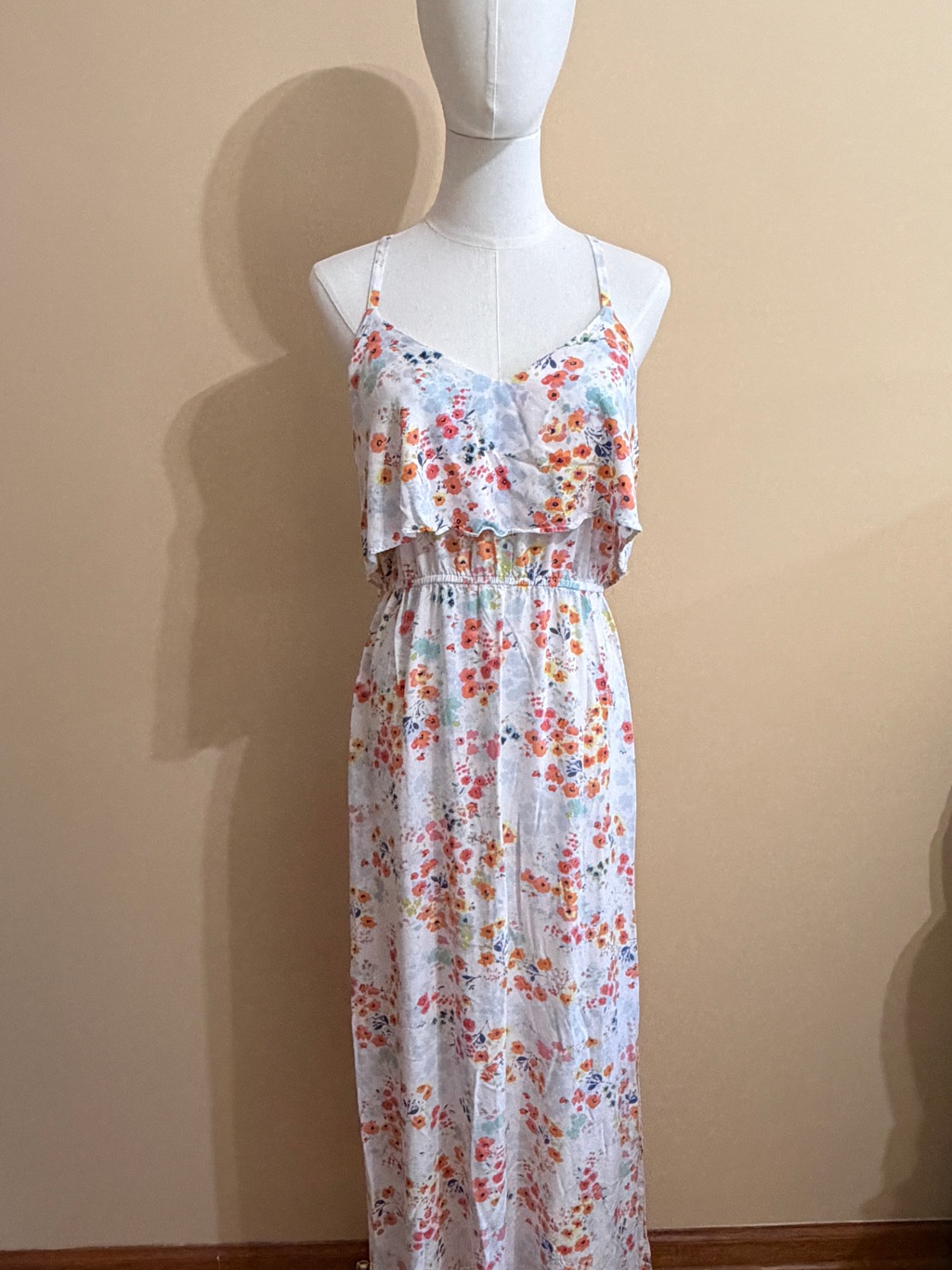 Lc Lauren Conrad Floral Ruffle Maxi Dress - Size M